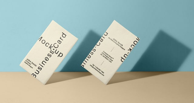 Mockup pour carte de visite